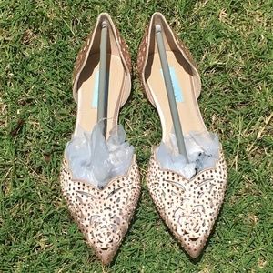 BLUE BY BETSEY JOHNSON Embellished Floral Cutout d